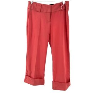 Studio Y stretch sz 5/6 coral salmon capri pedal pushers below knee office